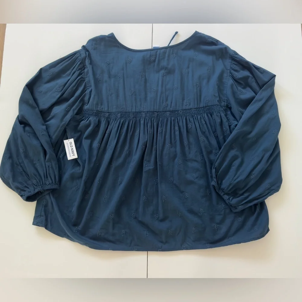 Old Navy blue Blouse with Embroidered Details 💙 - Picture 8 of 8